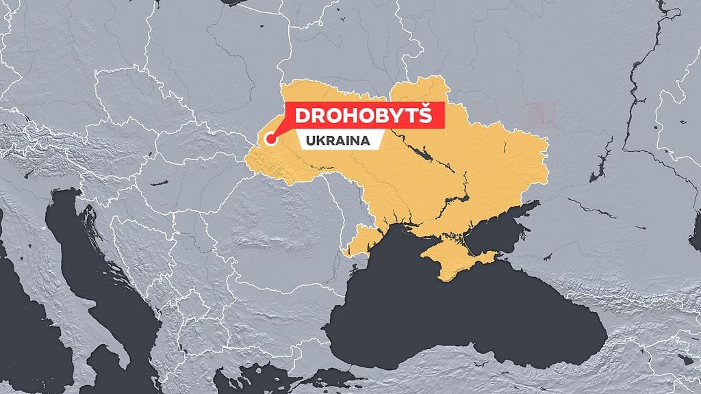 Räjähdys sattui Drohobytsin kaupungissa Ukrainassa.