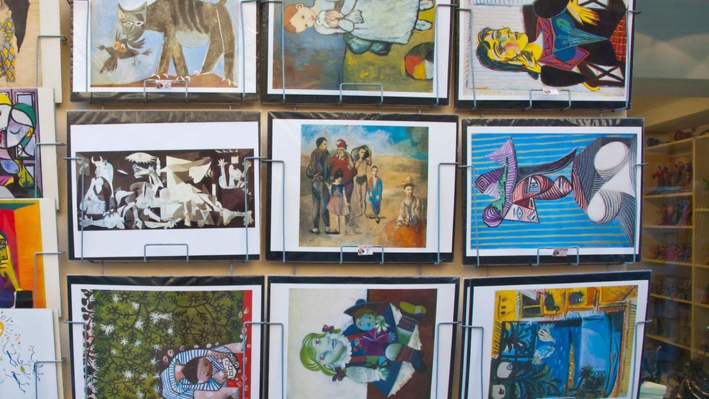 Kaksikko kauppasi esimerkiksi Picasson taiteesta tehtyjä julisteita aitoina. Kuvituskuva.