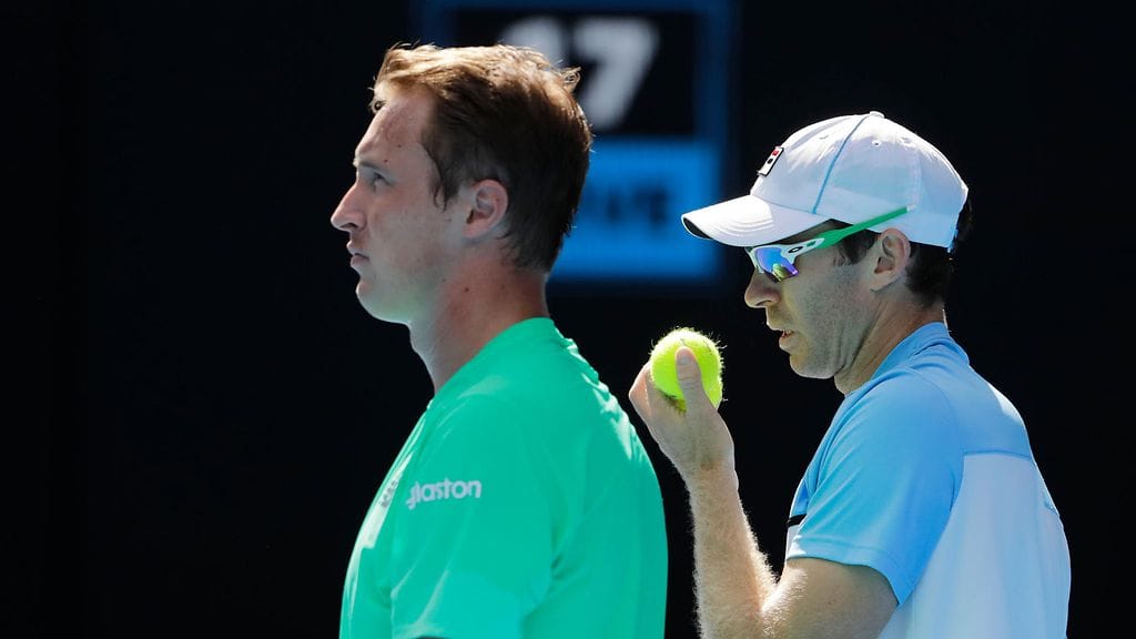 Henri Kontinen (vasemmalla) ja John Peers (oikealla) etenivät jatkoon US Openissa.