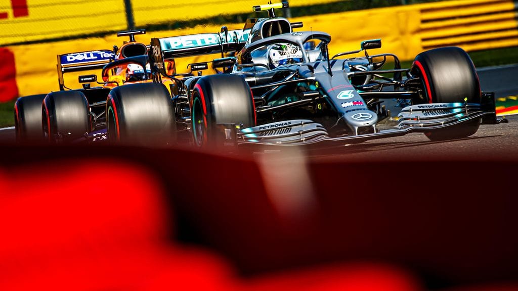 Valtteri Bottaksella ei ollut mahdollisuuksia Ferrarien kanssa Belgian GP:n aika-ajoissa.