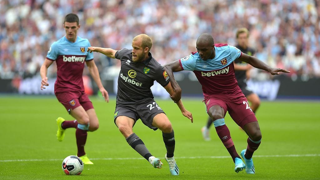 Teemu Pukki ei osunut West Hamia vastaan.