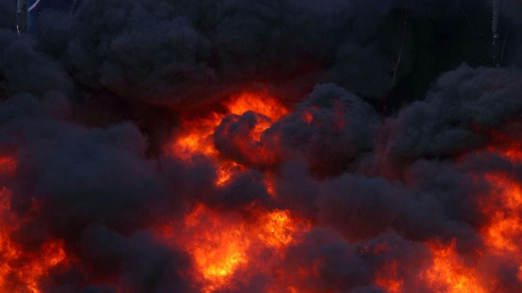 Pelastuslaitos kehottaa välttämään alueella liikkumista. Kuvituskuva.