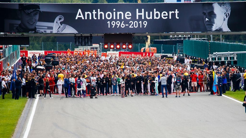 Belgian kisaviikonlopussa muisteltiin menehtynyttä Anthoine Hubertia.