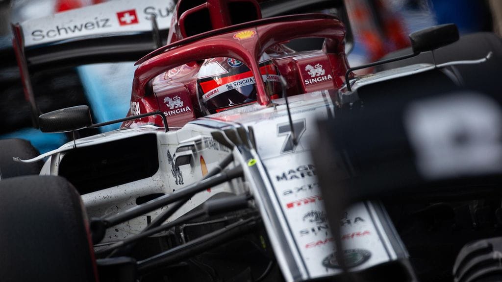 Kimi Räikkösen Alfa Romeo näyttäytyy Italian GP:stä erilaisessa ulkoasussa.