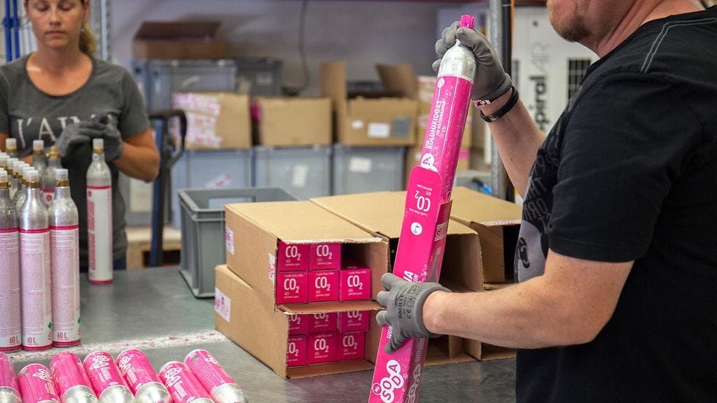 MySodan ja SodaStreamin 2-vuotisen oikeusprosessin keskiössä olivat alumiiniset, uudelleen täytettävät hiilidioksidipullot. Kuva: Aleksi Aukia