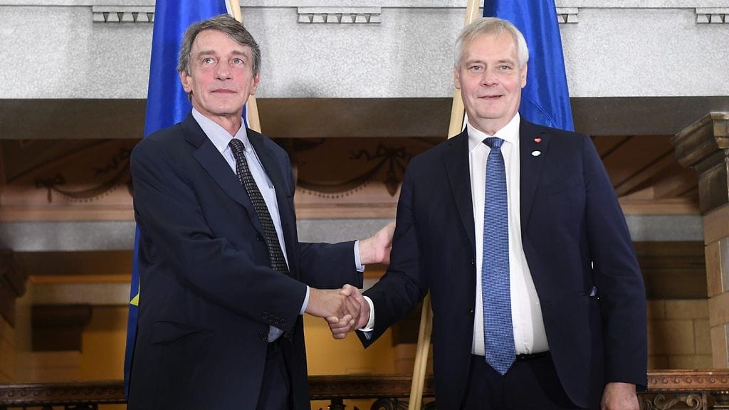 Antti Rinne David Sassoli LK