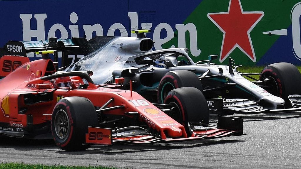Valtteri Bottas pääsi lähelle Charles Leclercin lyömistä Italian GP:ssä.