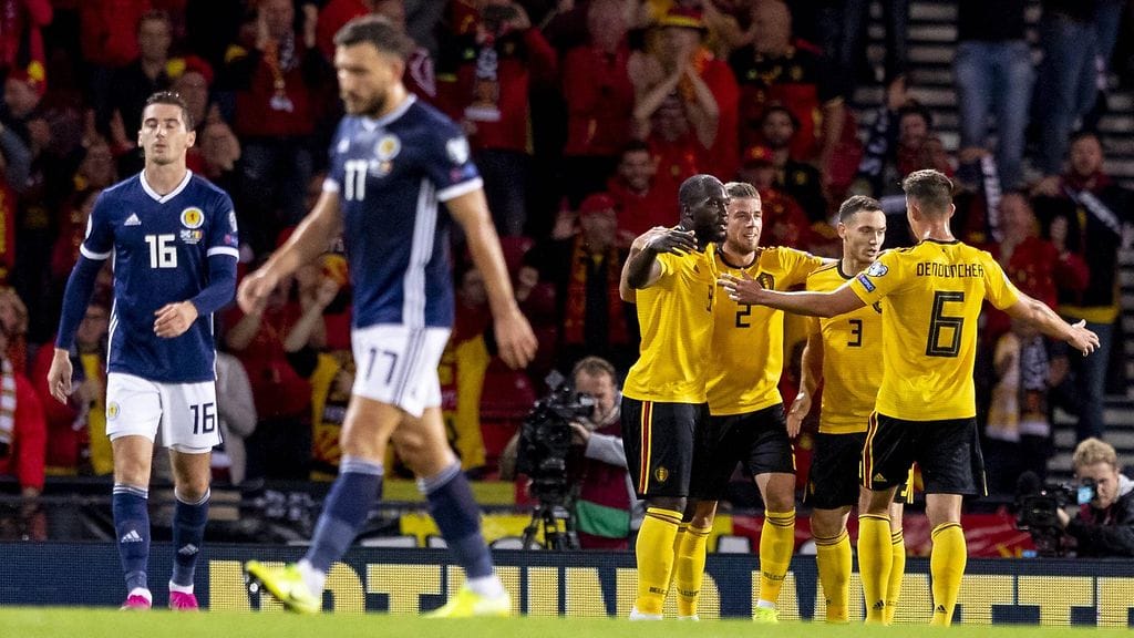 Belgia jyräsi Skotlannin lukemin 4–0.