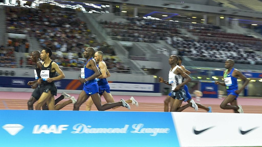 Yleisurheilun MM-kisojen lipunmyynnistä on tullut täysi farssi. Kuva Timanttiliigan Dohan osakilpailusta.