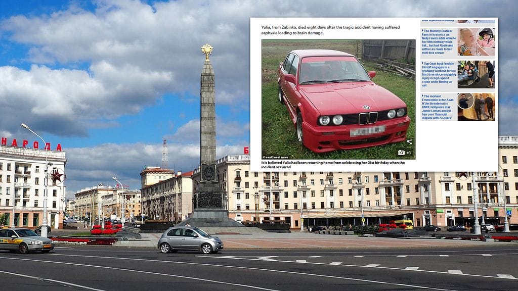 Kahden lapsen nuori äiti kuoli traagisessa onnettomuudessa, kun hänen päänsä puristui auton ikkunan ja ovenkarmin väliin Valko-Venäjällä.