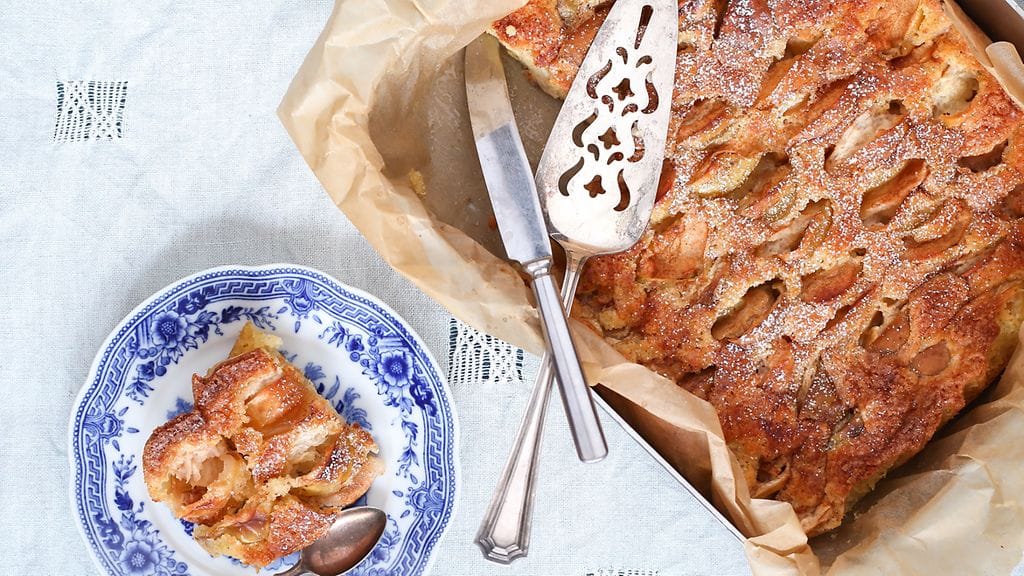 Mantelijauhot mehevöittävät tätä supersuosittua omenapiirakkaa.