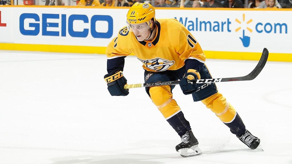 Eeli Tolvanen yrittää murtautua NHL-seura Nashville Predatorsin kokoonpanoon tulevalla kaudella.