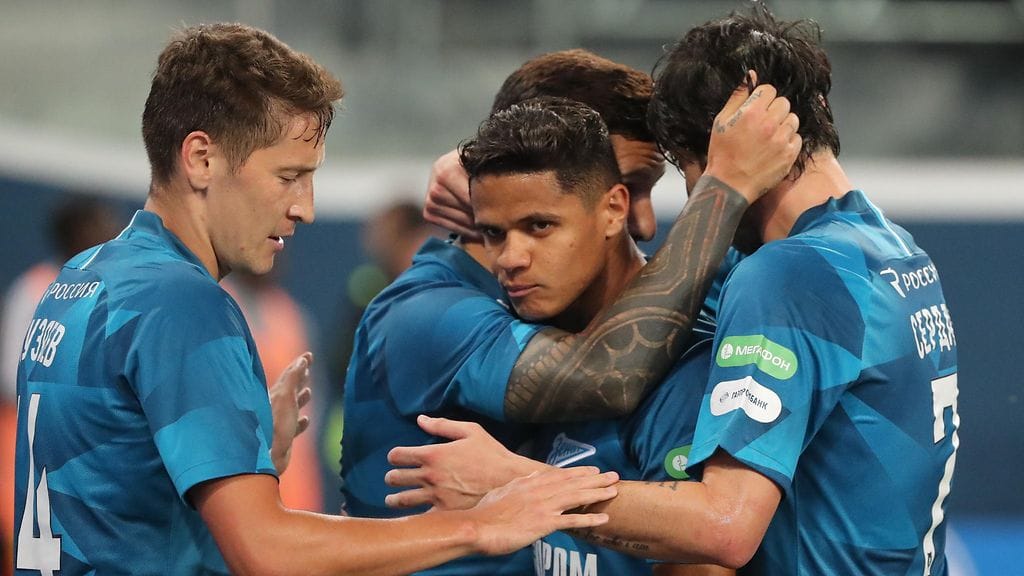 Zenit siirtyi Lyonia vastaan 1–0-vierasjohtoon. Arkistokuva.