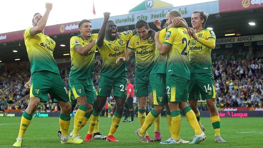 Norwich kaatoi Valioliigan hallitsevan mestarin Manchester Cityn viime viikonloppuna.