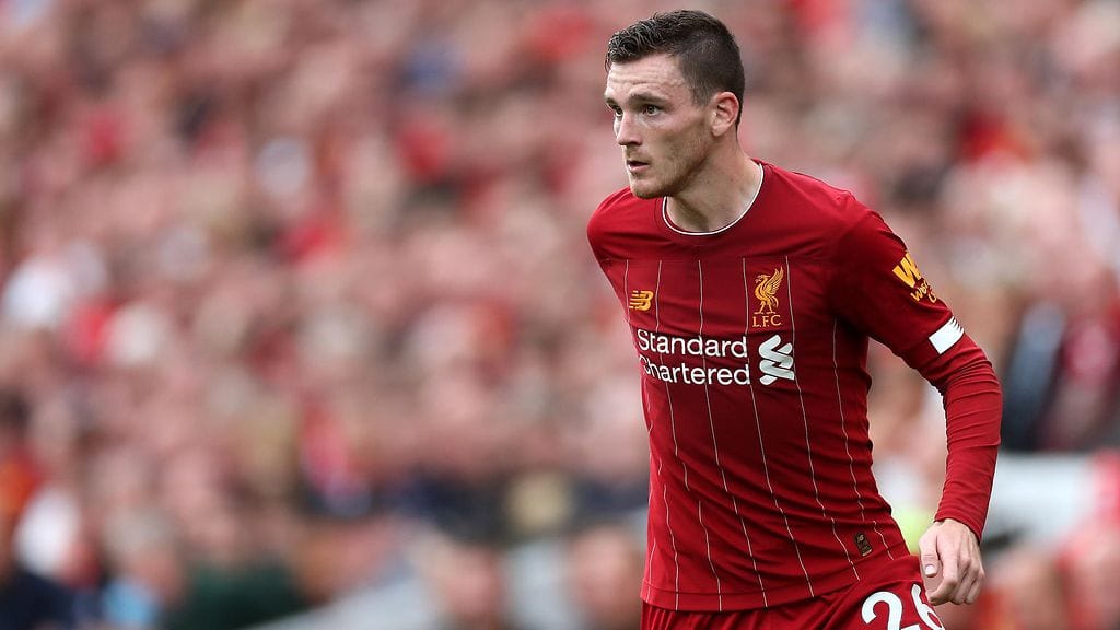 Liverpoolin Andrew Robertsonin jalan ojennus johti lopulta rangaistuspotkuun.