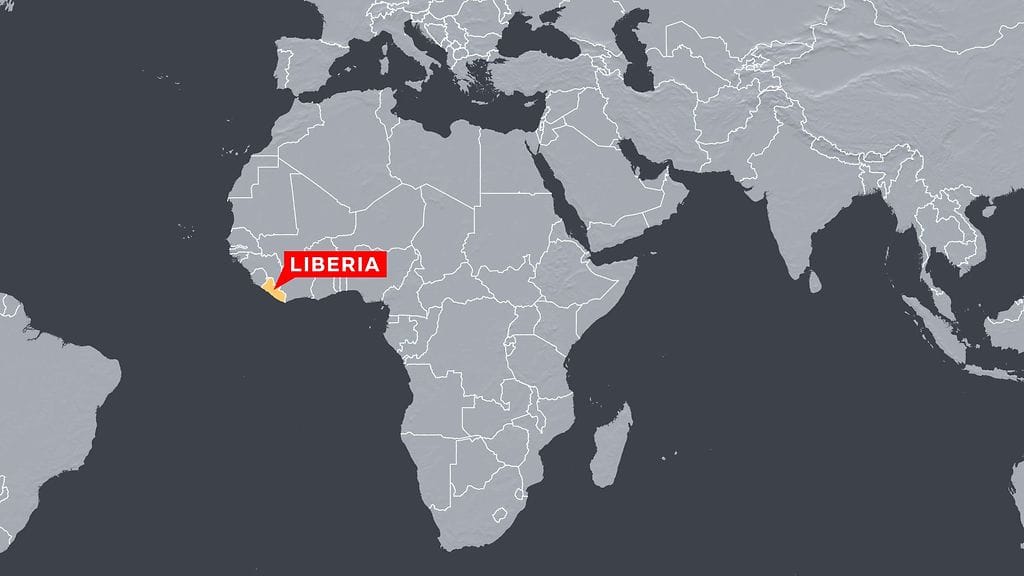 Liberia sijaitsee Afrikan länsirannikolla.