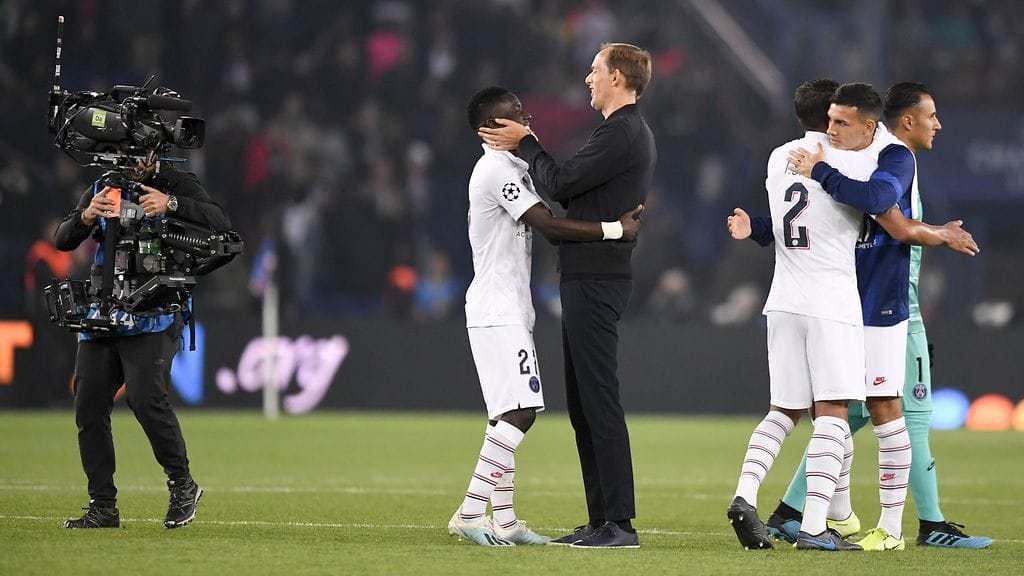 Thomas Tuchel oli haltioitunut Idrissa Gueyen suorituksesta keskiviikon voiton jälkeen.