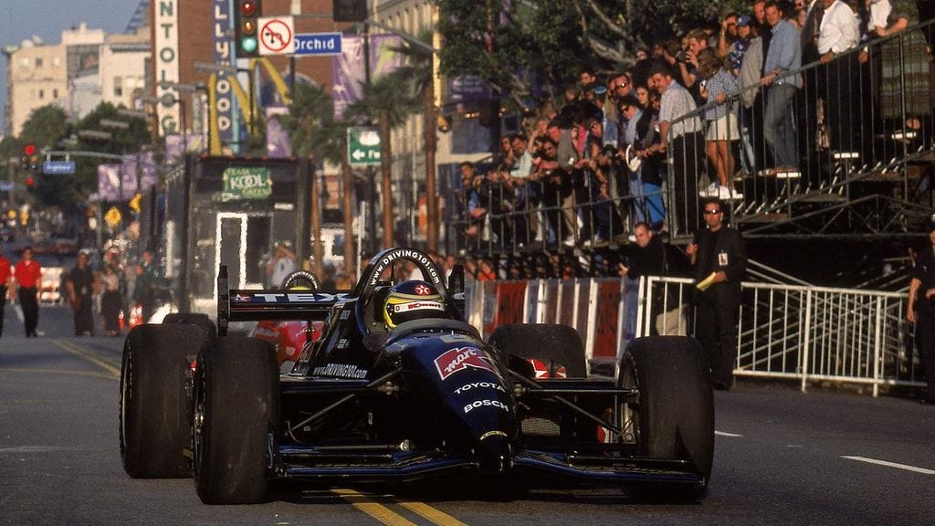 F1-autot jyrisivät Hollywood Boulevardilla myös vuonna 2014, jolloin Driven-elokuvaa promottiin Los Angelesissa.