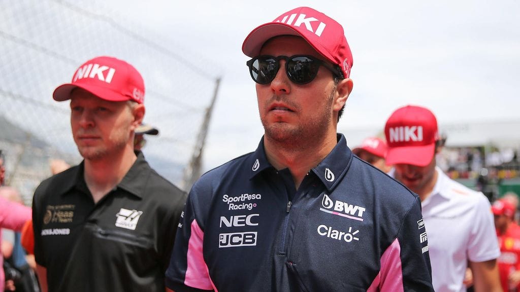 Sergio Perez ajoi Kevin Magnussenin päin seinää.