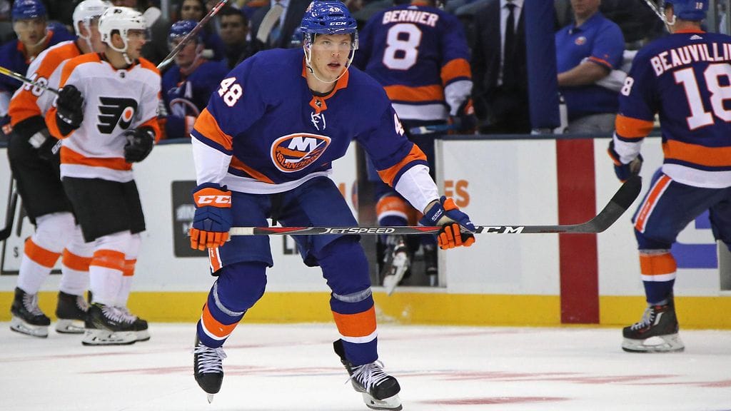 Otto Koivula antoi hyvän työnäytteen New York Islandersin riveissä.