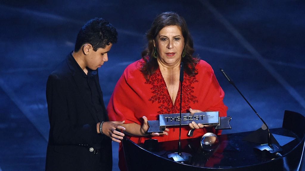 Silvia Grecco valittiin kansainvälisen jalkapalloliitto Fifan vuoden faniksi.