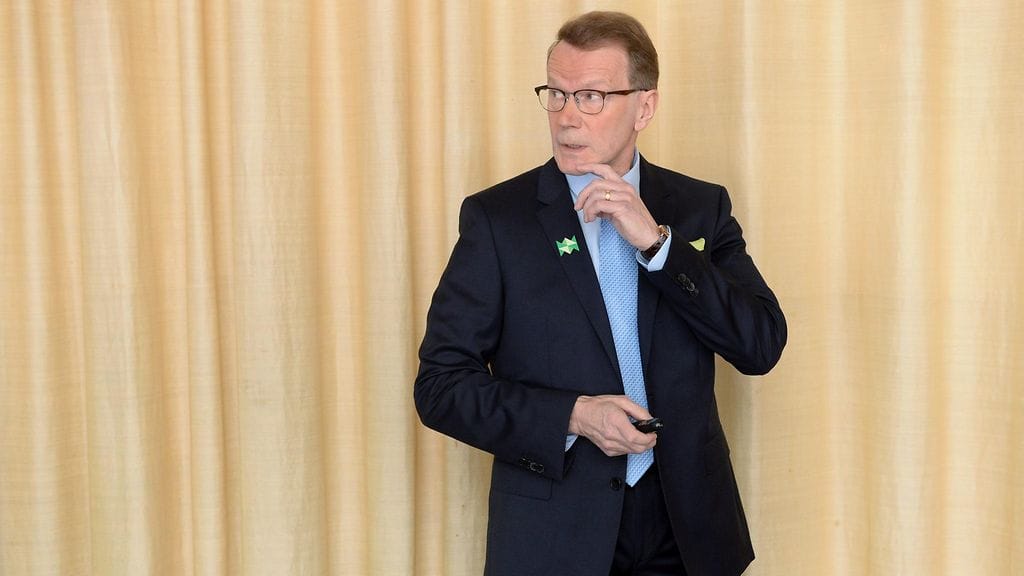 Pentti Hyttinen Metsähallituksen tiedotustilaisuudessa Helsingissä 28. helmikuuta 2019.