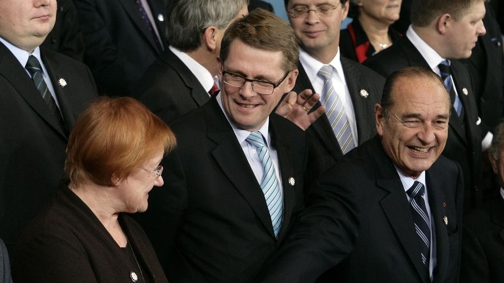 Tarja Halonen Matti Vanhanen Jacques Chirac