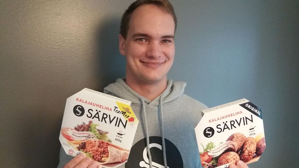 Paavo Vallas, 26, keksi menestyksekkään Särvin-kalajauhelihan.