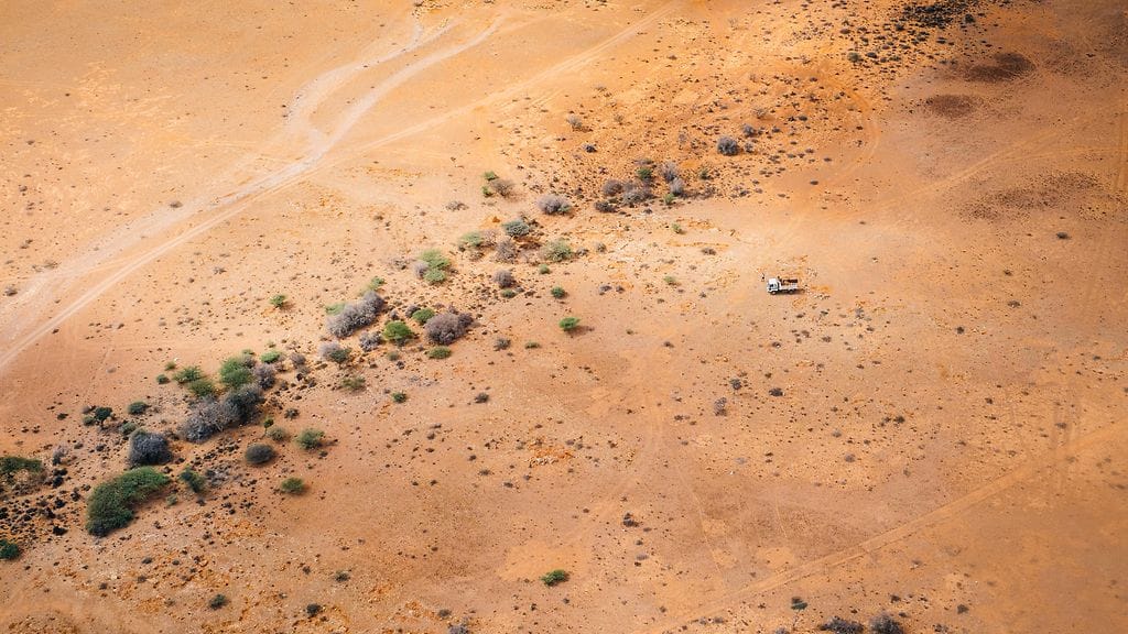 Kuvituskuvaa Somalian aavikolta.