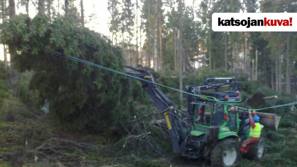 Katsojan kuva myrskyraivauksesta. Kuva ei liity tapaukseen.