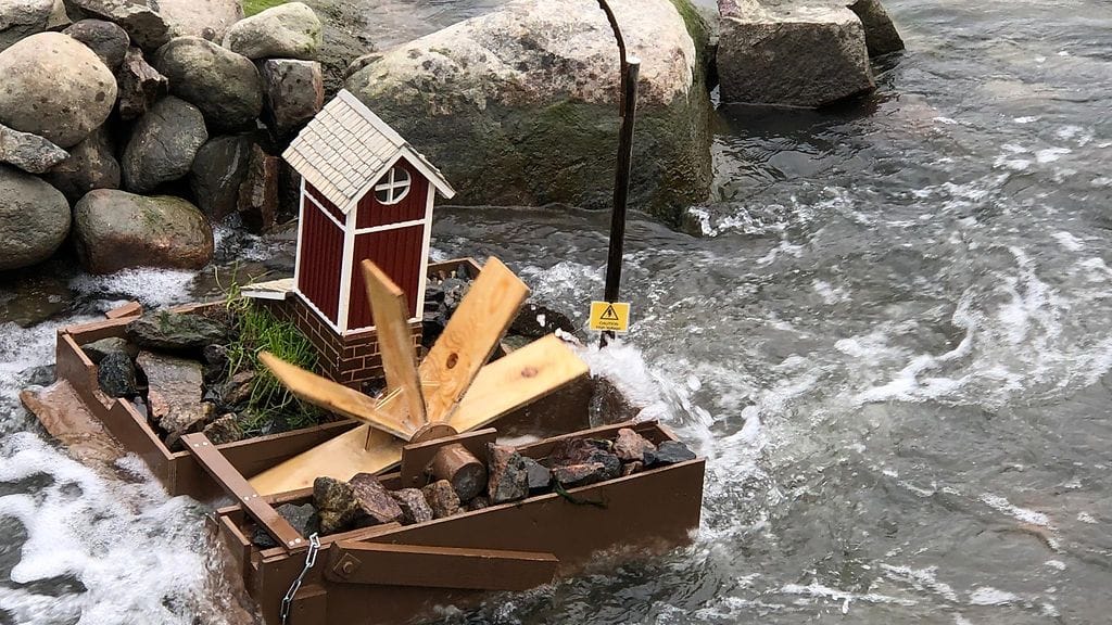 Vesivoimala Töölönlahdella Helsingissä