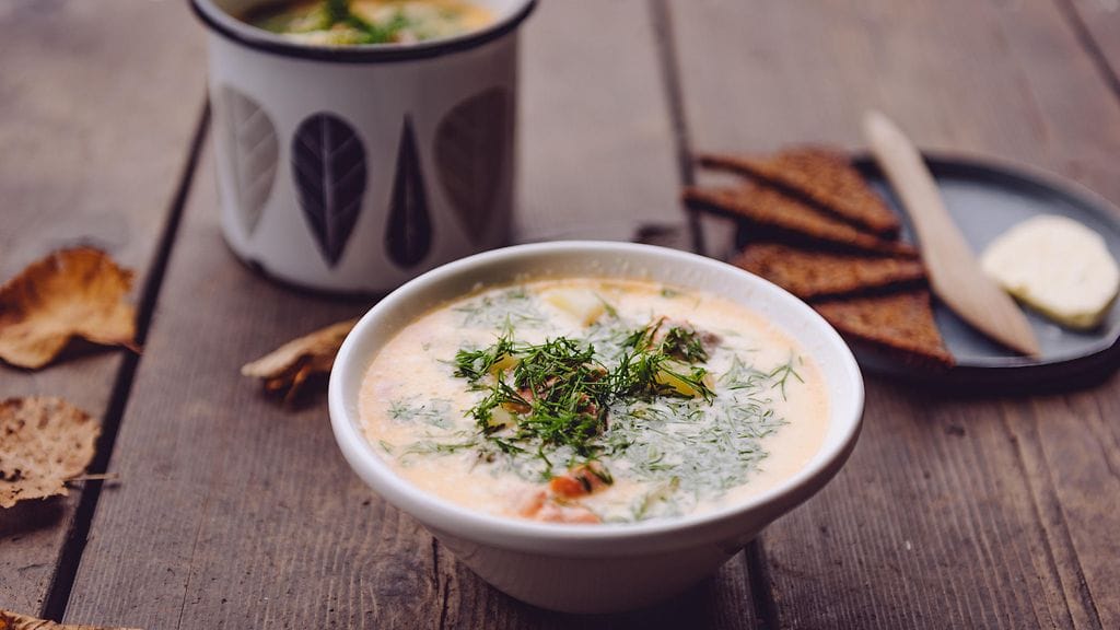 Jasper Pääkkönen lohikeitto löyly