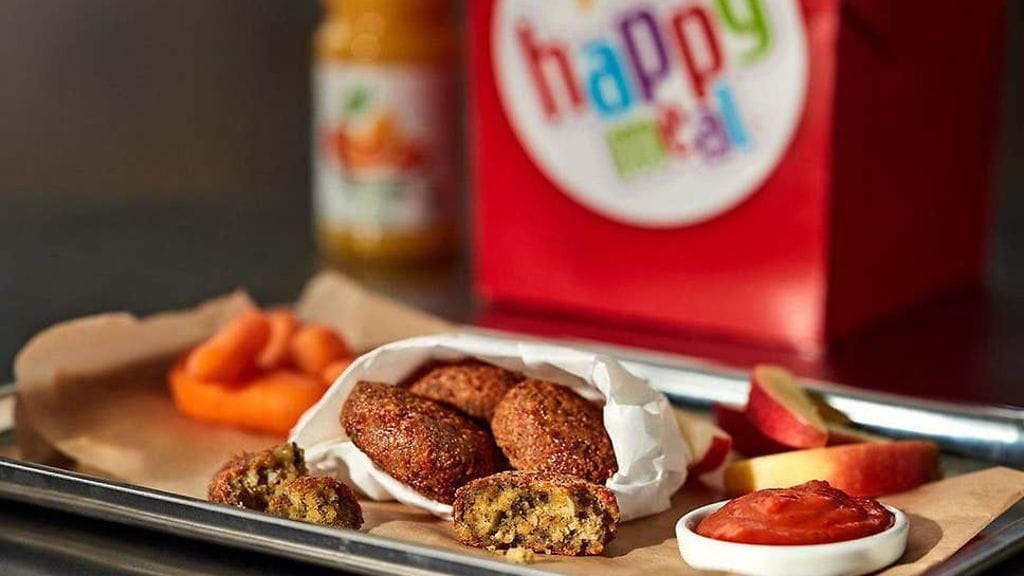 McDonald'sin lastenateriaan voi nyt valita vegaaniset falafelit.