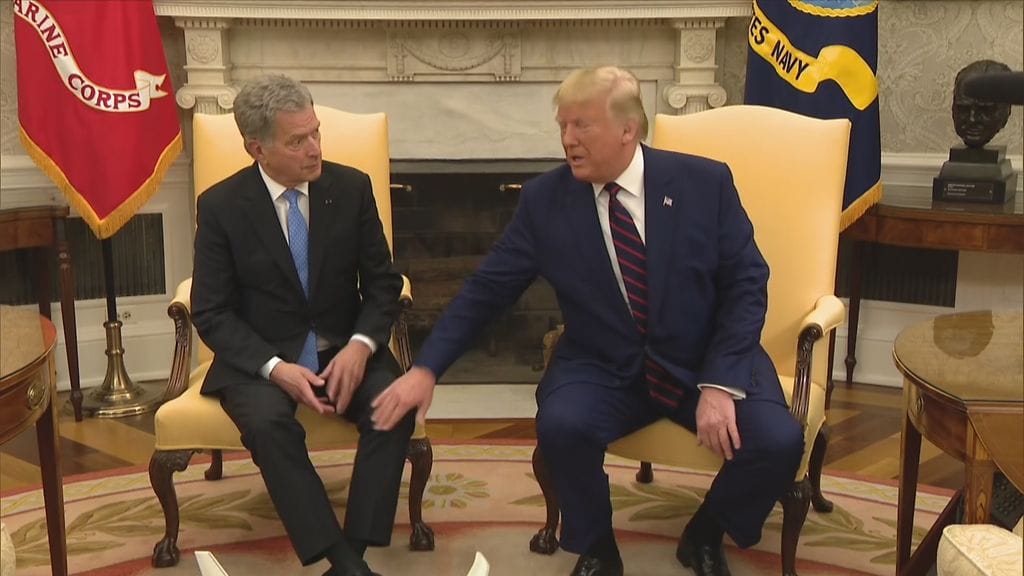 Ennen varsinaisen lehdistötilaisuuden alkua Donald Trumpille esitetty kysymys sai aikaan Sauli Niinistössä reaktion, joka kiinnitti amerikkalaismedioiden huomion.