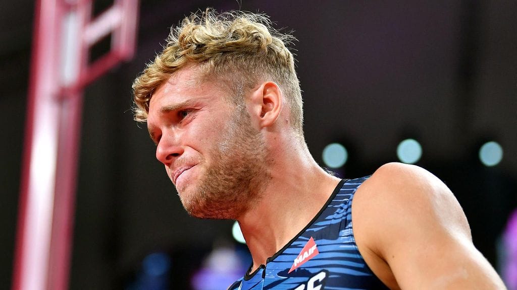 Kevin Mayer ei saanut seipäässä tulosta.