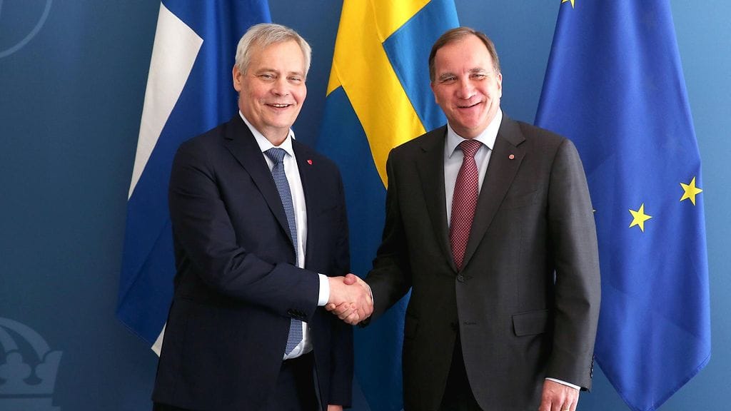 Arkistokuva. Ruotsin pääministeri Stefan Löfven saapuu pääministeri Antti Rinteen (sd.) vieraaksi Helsinkiin tänään.