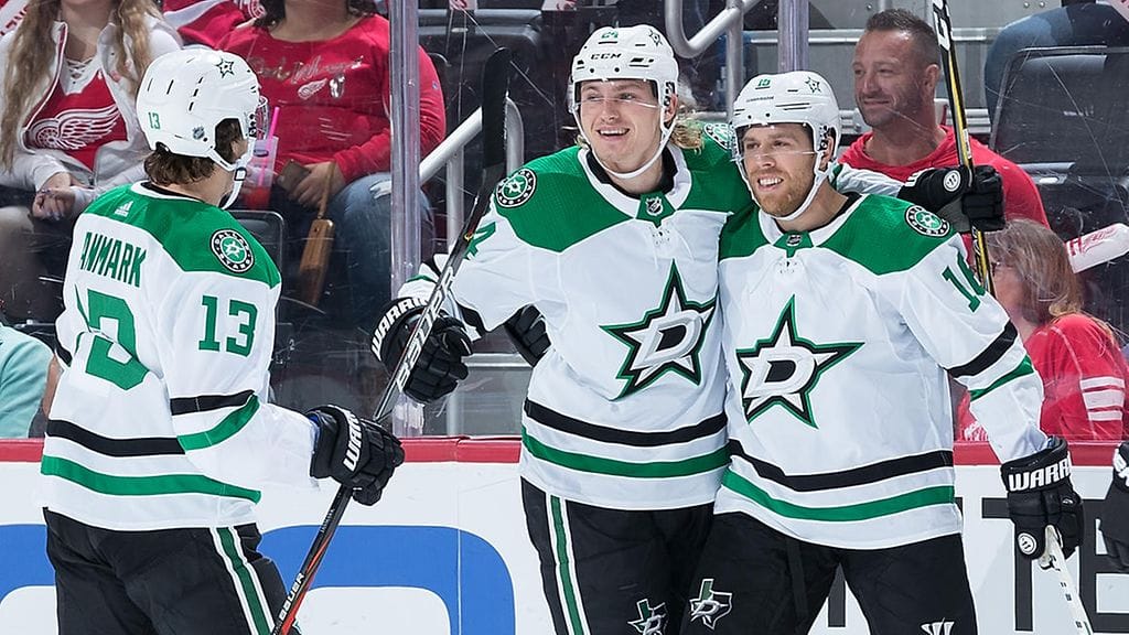 Roope Hintz on tehnyt jo puolet joukkueensa Dallasin maaleista NHL-kauden kolmessa ensimmäisessä ottelussa.