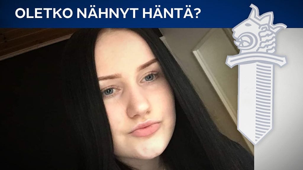 Sisä-Suomen poliisi pyytää sivullisilta havaintoja Ylöjärvellä kadonneesta Oona Ilvespakasta.