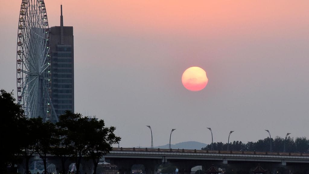 Wuxin kaupunki Itä-Kiinassa. Kuvituskuva.