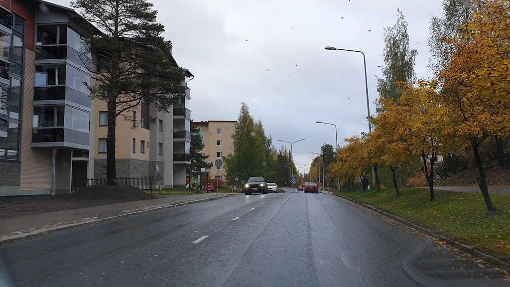 Henkirikos tapahtui Kuopion Männistössä. Kuva Männistön asuinalueelta.