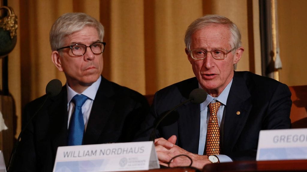 Viime vuonna talouden Nobelin saivat Paul Romer ja William Nordhaus.