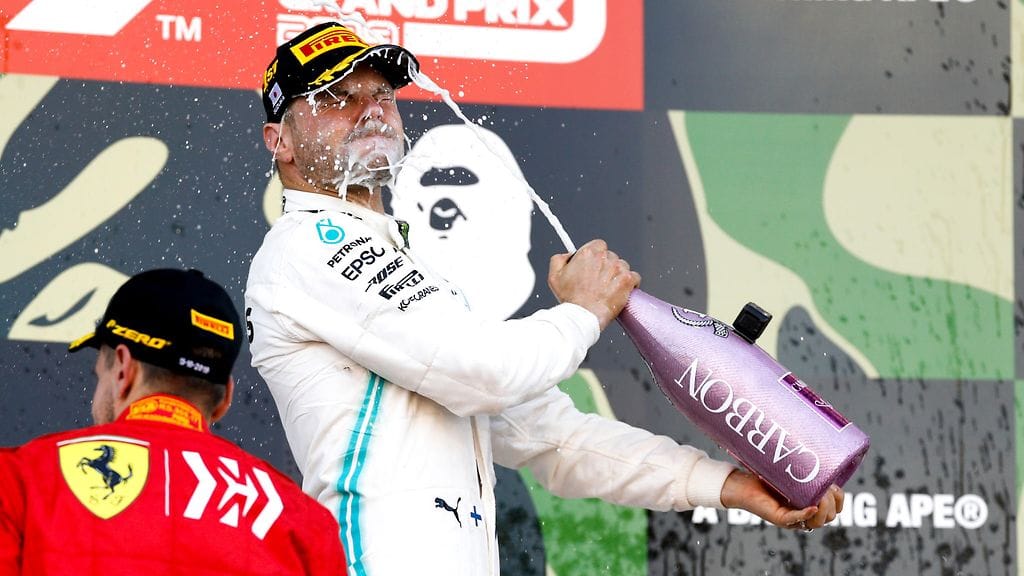 Valtteri Bottas voitti Japanin GP:n ja Sebastian Vettel sijoittui kisassa toiseksi.