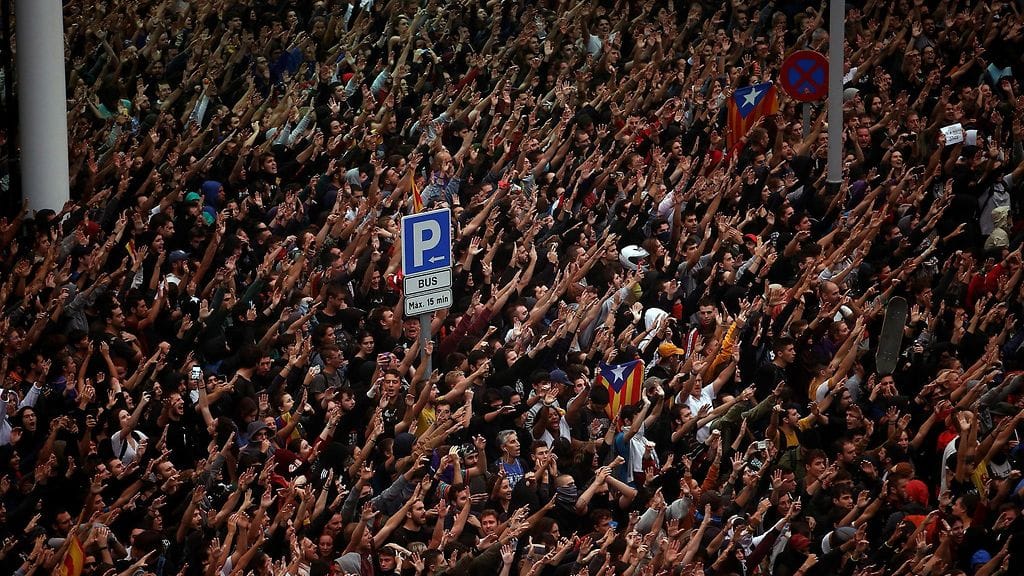 EPA, Barcelona, mielenosoitus, Espanja2