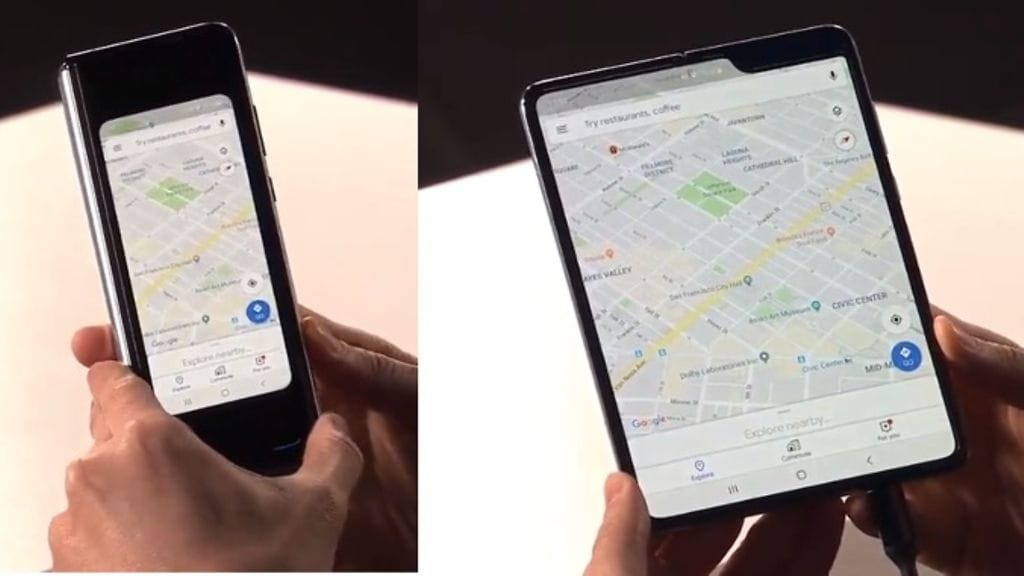 teknavi samsung galaxy fold vaihtaa näyttöä