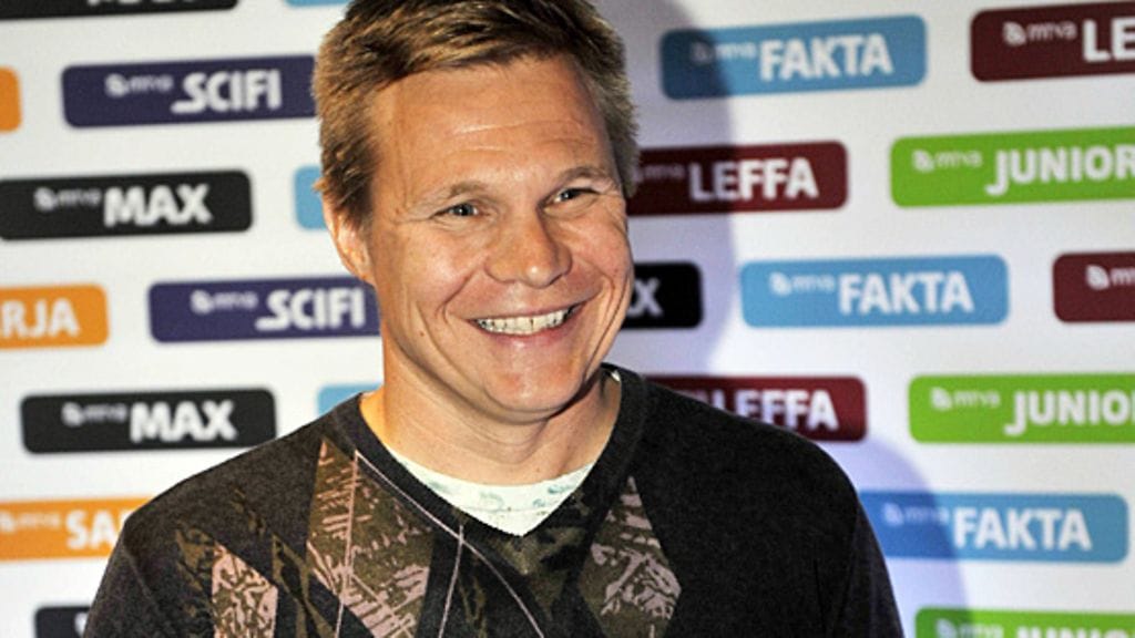 Mika Salo MTV3:n Kanavapaketti Kevät 2011 esittelytilaisuudessa Helsingissä 11. marraskuuta 2010.