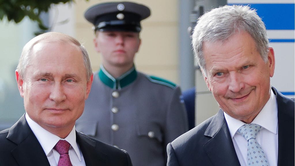 Kuvassa Putin ja Niinistö Suomessa vuonna 2019.