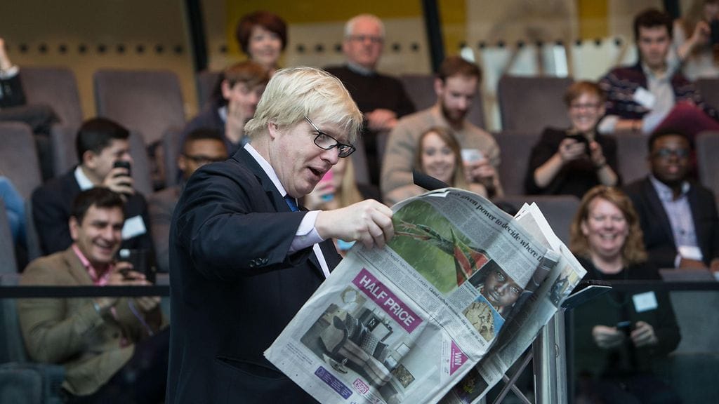 aop Boris Johnson, Daily Telegraph
