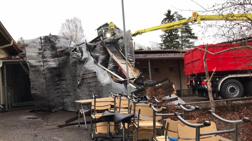 Nurmijärvi Lepsämän koulu tulipalo.