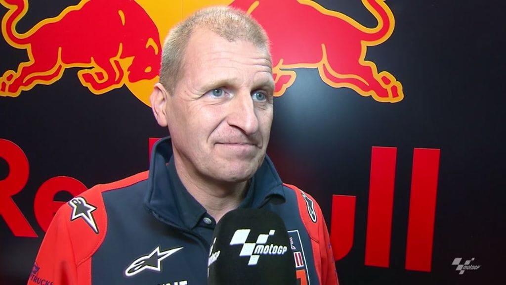 Aki Ajo Dornan haastattelussa Australian Moto2-kisan jälkeen.