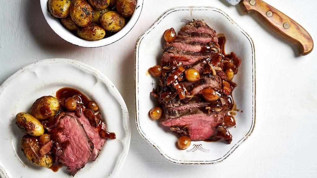 Naudan paahtopaistia.